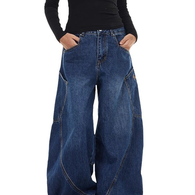 Retro Street Design Profile Machete Jeans