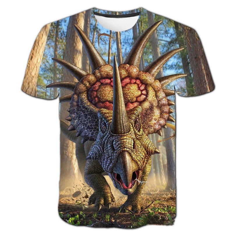 The Dinosaur Series: Casual Short-Sleeve Dinosaur T-Shirt