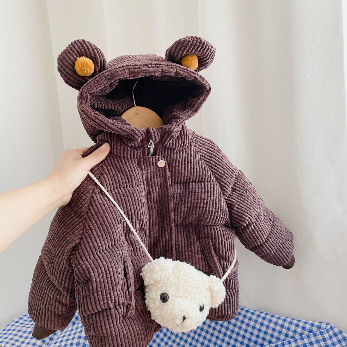 The Cartoon Shorty: Cute Cartoon Cotton Hooded Short Jacket
