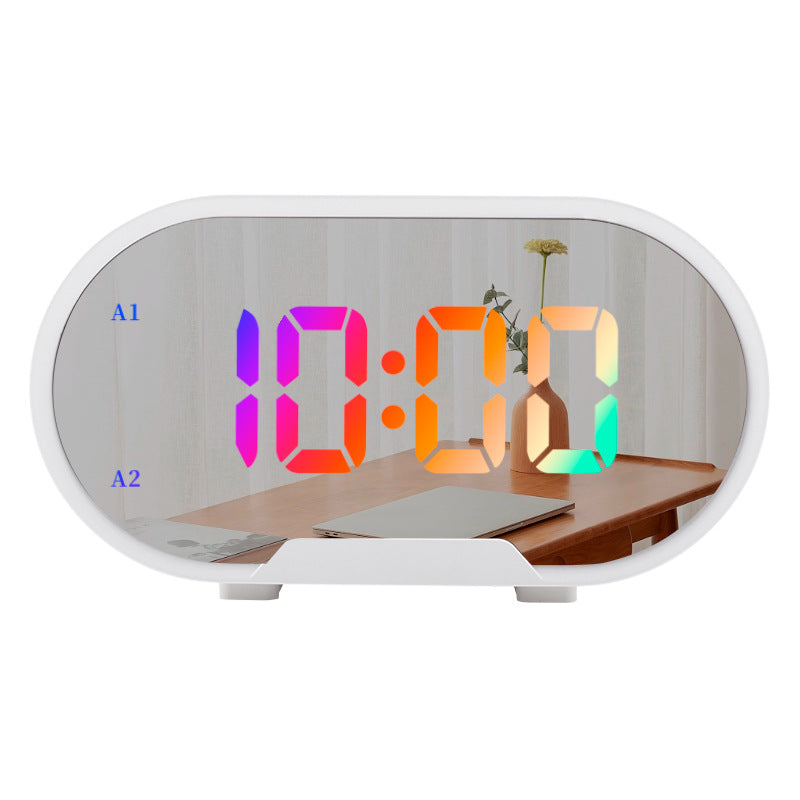 Cross-border New Arrival Large Screen Colorful Digital Display Clock Multi-functional Desktop Smart Alarm Clock