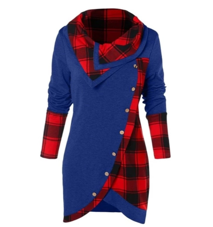 The High-Neck Luxe: European & American High-Neck Top