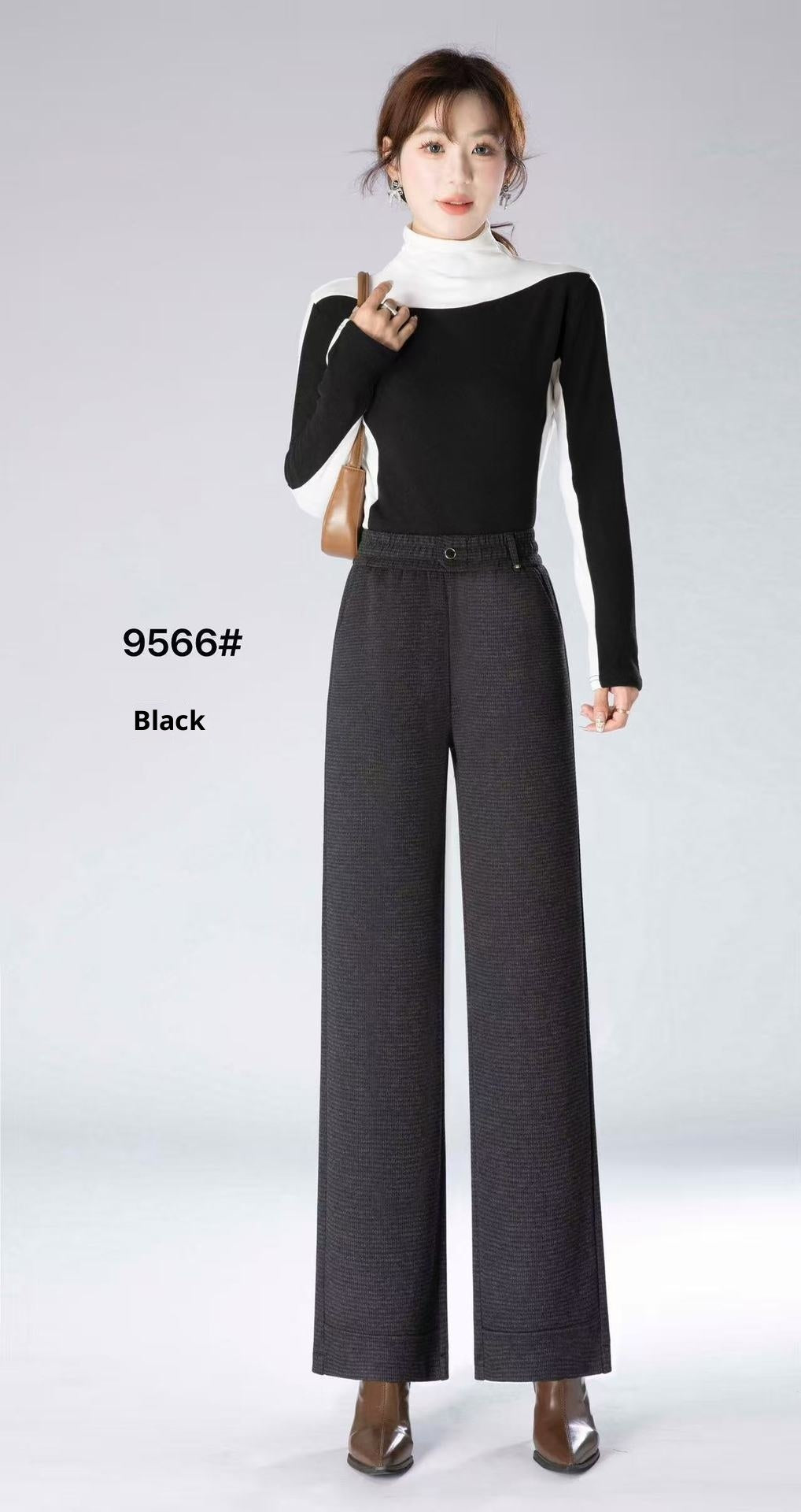Fashionable All Matching High Waist Drooping Casual Straight Pants For Women Everyday Wear Comfortably