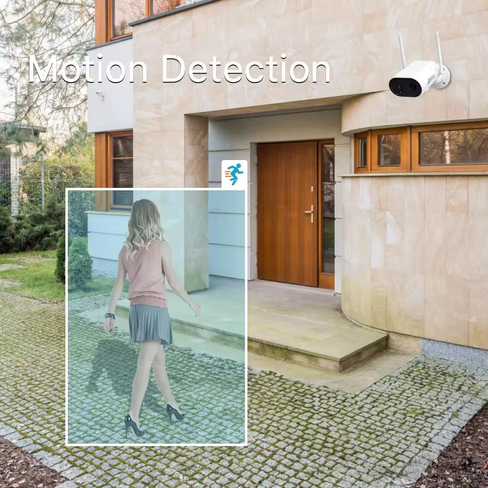 3MP Wireless WiFi Security Camera With Solar Panel