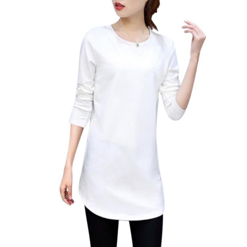 Casual Slim Solid Color Top Bottoming Shirt