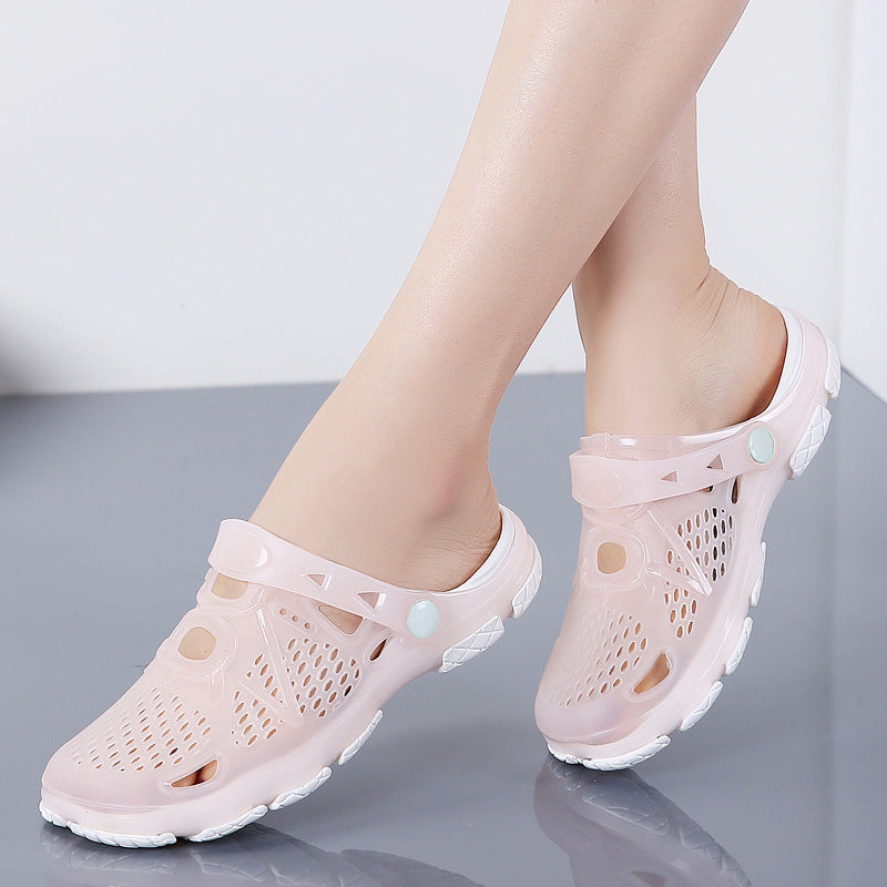 Flat-Bottom Non-Slip Seaside Beach Jelly Slippers