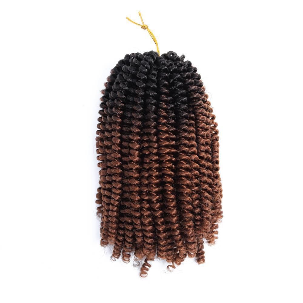 Colored Small Spring Curled Dirty Braid Performance Wig