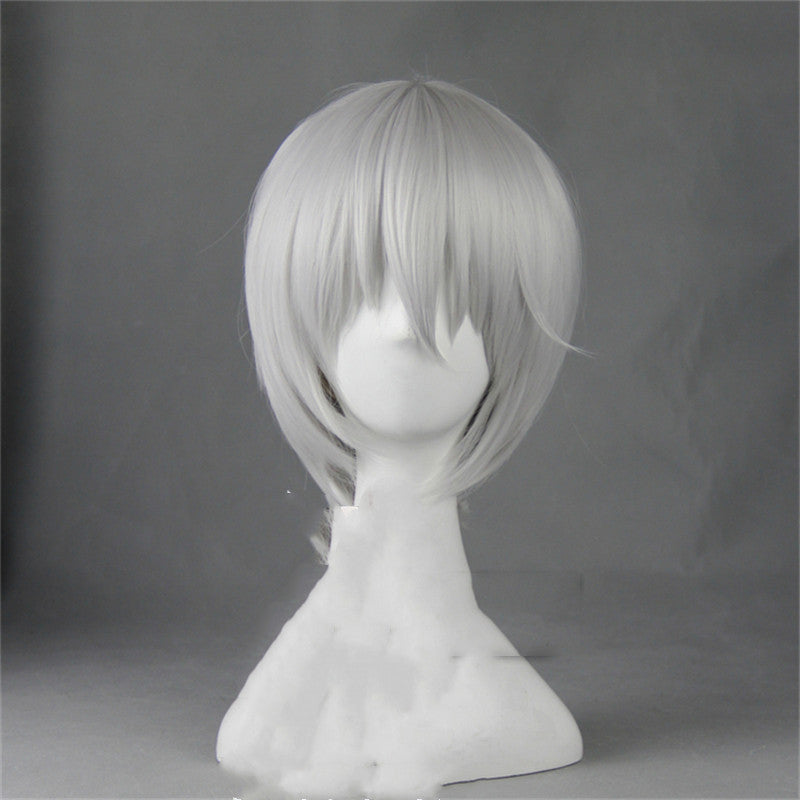 Broad Silk Vitality Girl White Short Hair Cosplay Wig