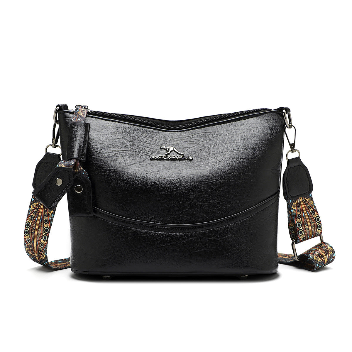 New Pillow Bag with Oil Wax Leather and Soft Tote Crossbody Handbag