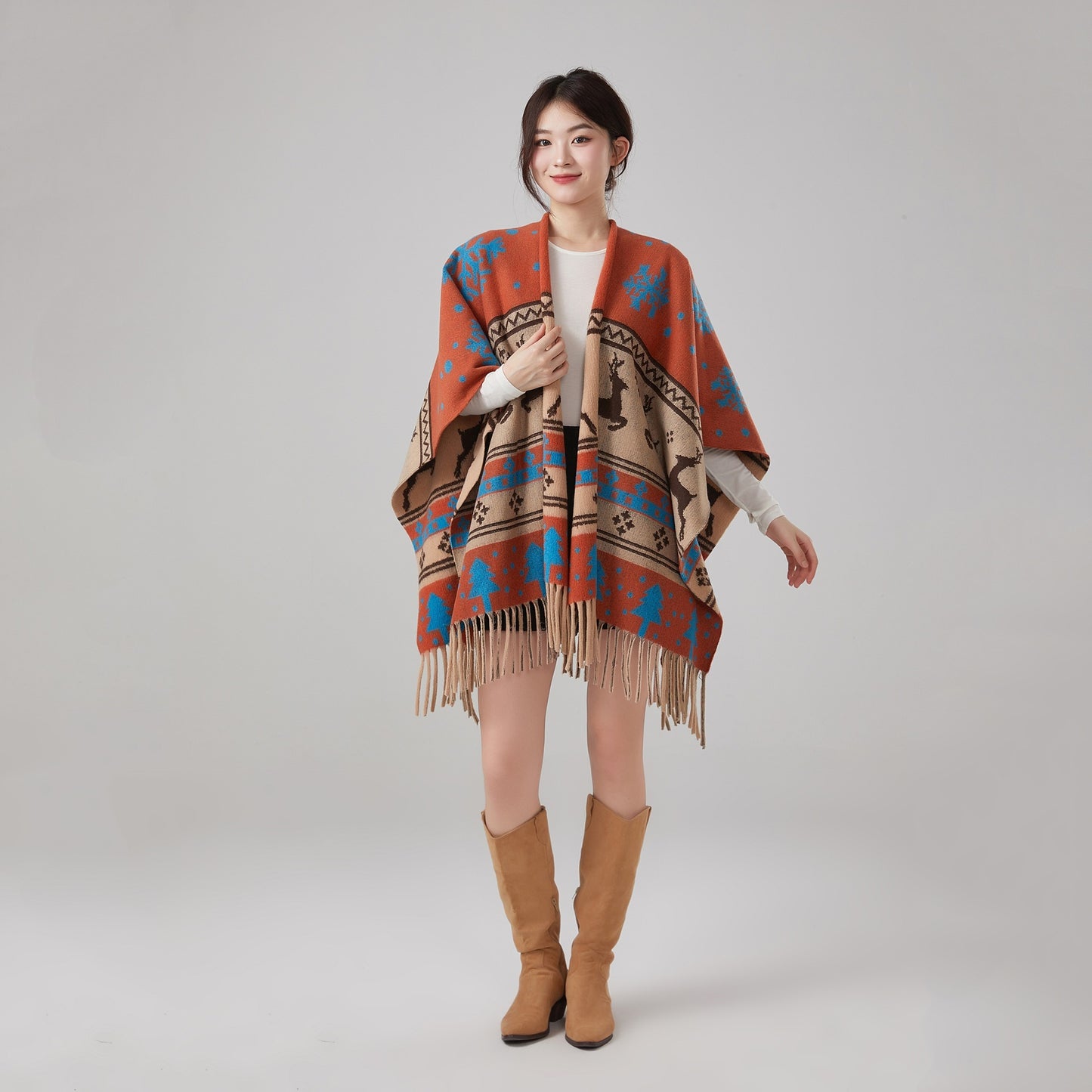 Autumn And Winter Ethnic Style Warm Shawl