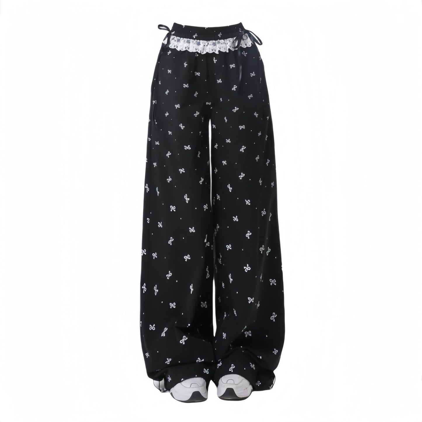 Casual Pants Women's Autumn Retro Lace