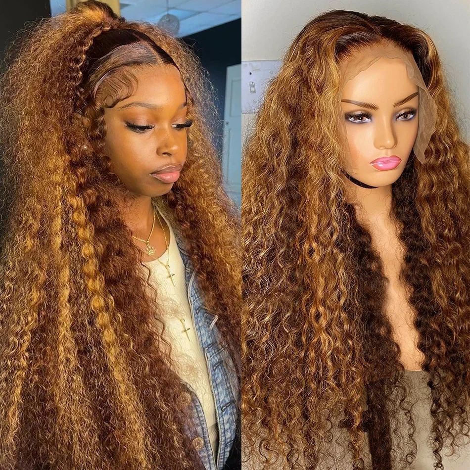Curly Loose Deep Wave Lace Forehead Wig 13x4