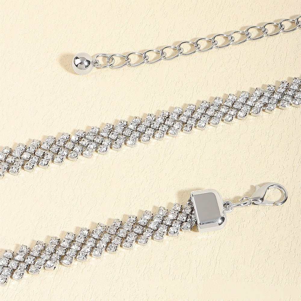 Crystal Chain Rhinestone Inlaid Waist Chain
