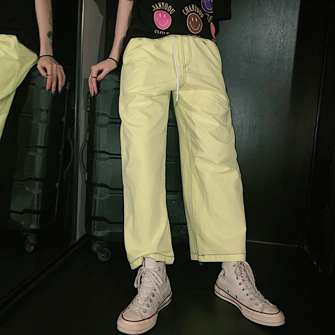 Retro wide-leg pants