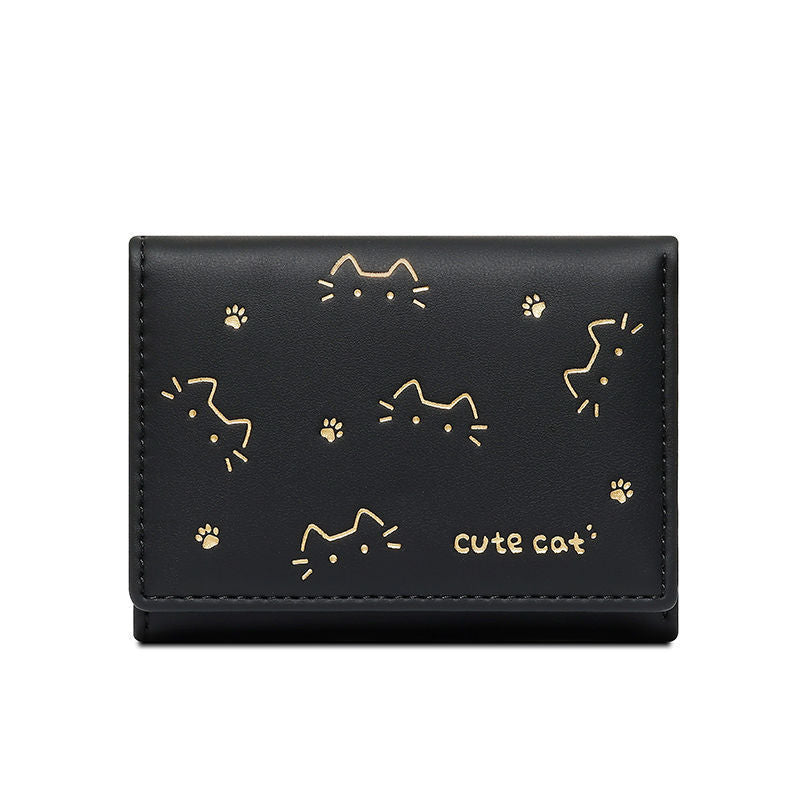New Short Folding Small Wallet Women's Niche