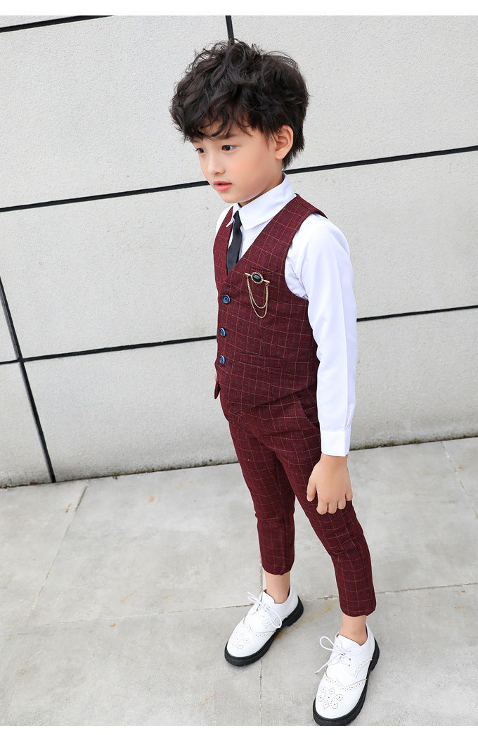 Autumnal Transition Waistcoat & Trousers Set