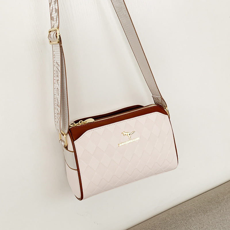 New Leather Indentation Fashionable Stylish Simple Messenger Bag