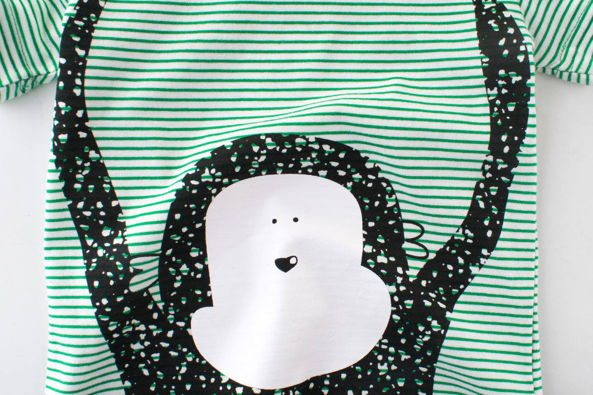 The Striped Baby: New-Style Short-Sleeve Striped Baby T-Shirt
