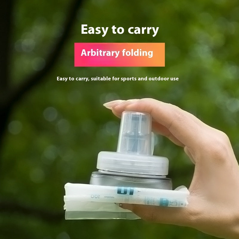 Running Sports Soft Water Bottle Foldable Large Diameter Cup Large Capacity Water Bag
