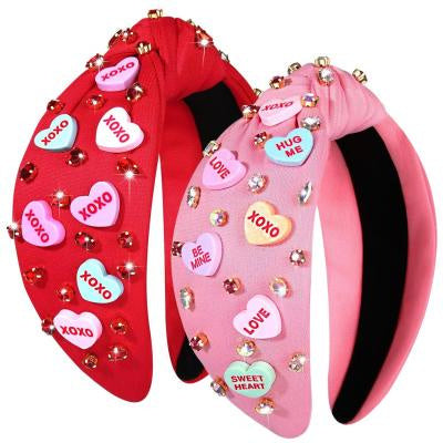 Valentine's Day Headband Knotted Love Accessories
