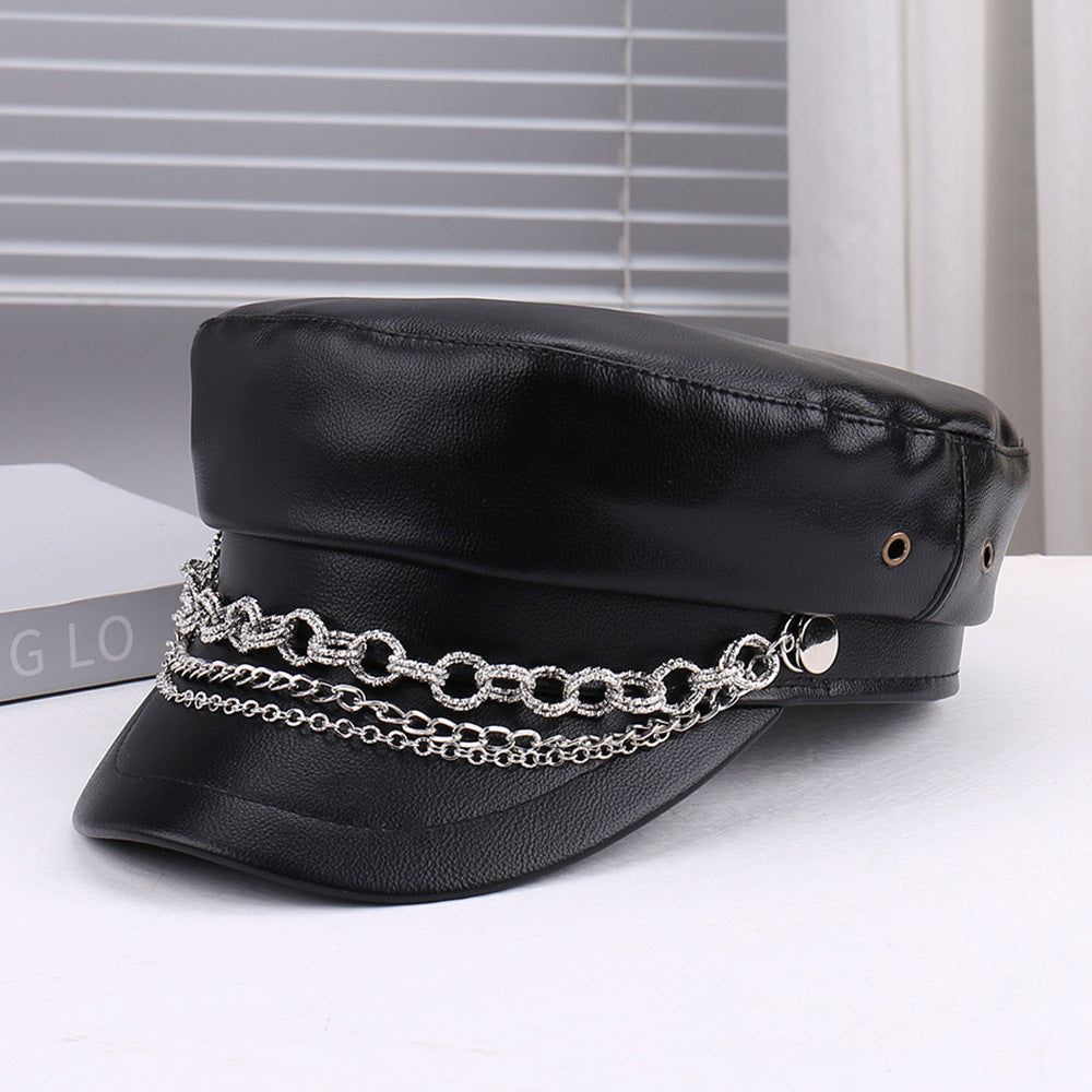 Artistic Retro Personality Light All-matching Peaked Cap