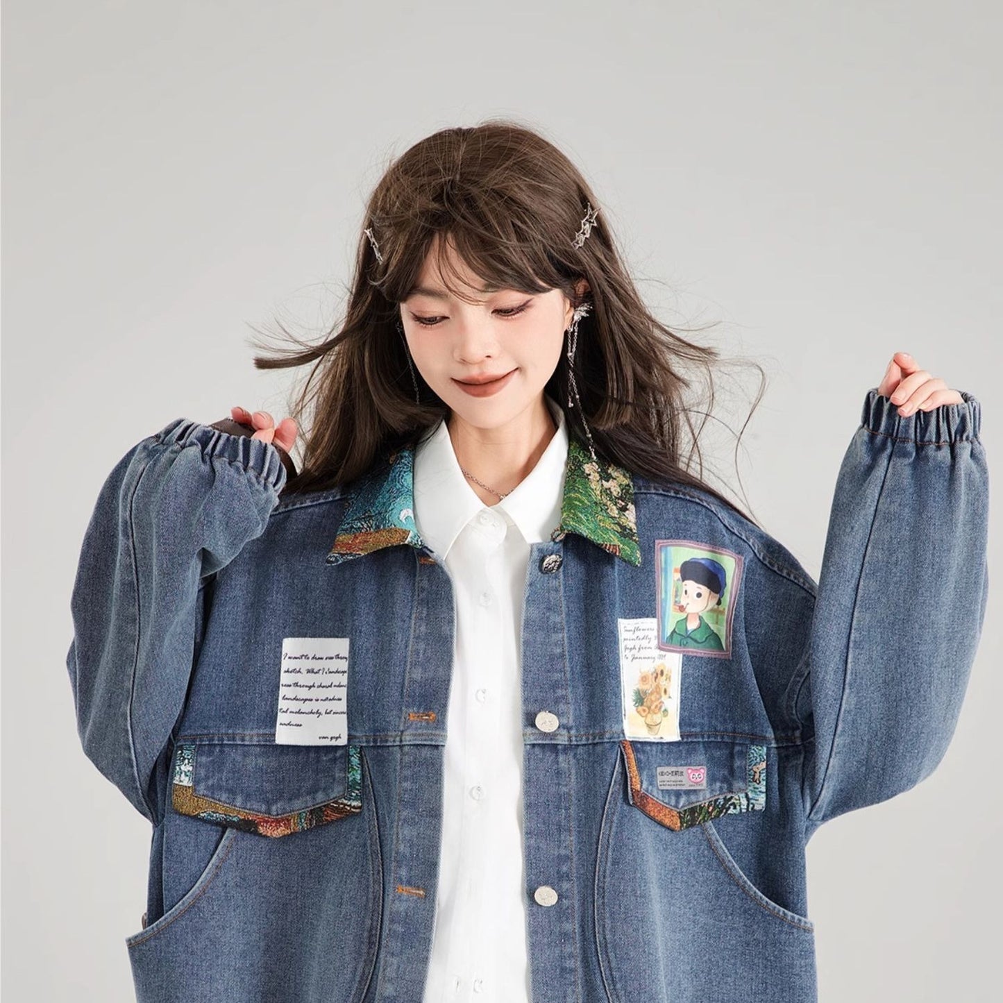 Artistic Denim Jacket For Women