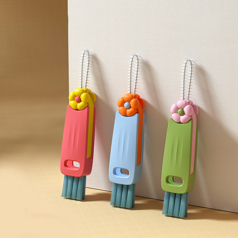3-in-1 Master: Multifunctional Straw & Lid Cleaning Brush Set