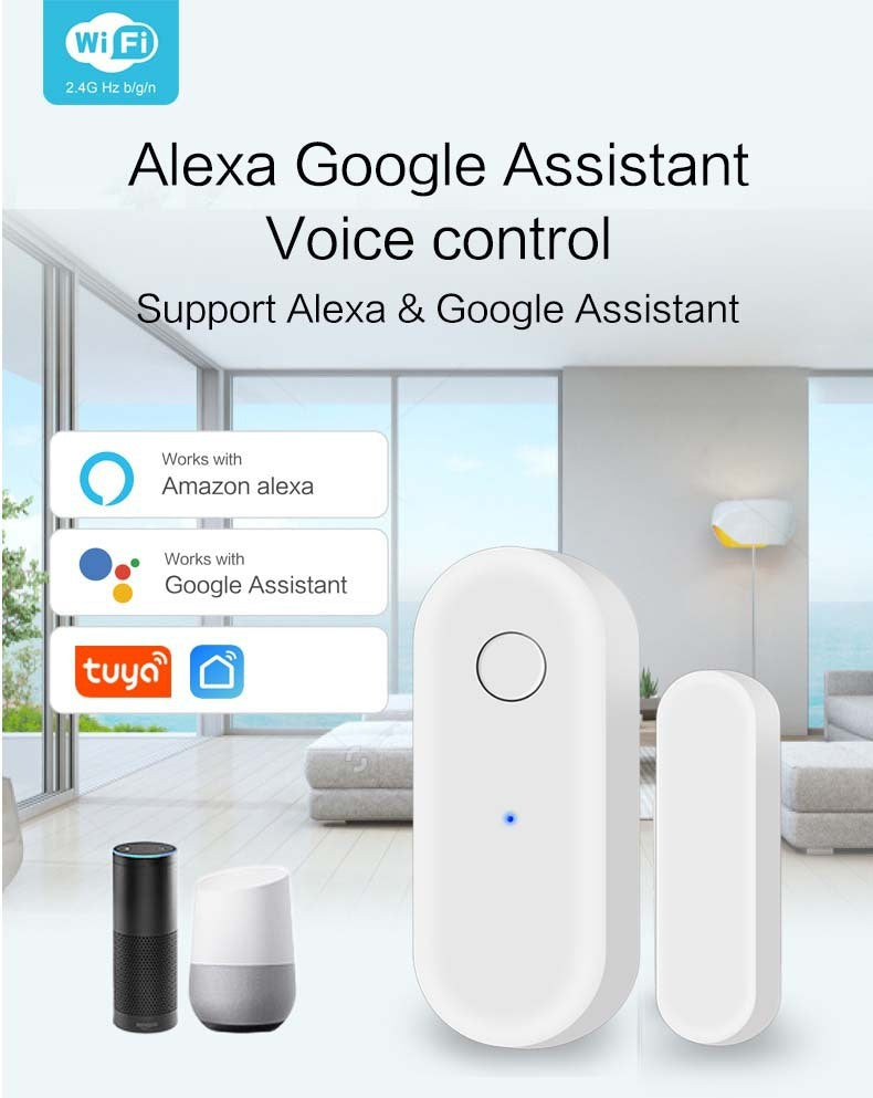 WiFi Door Magnetic Window Magnetic Intrusion Alarm Tuya Smart
