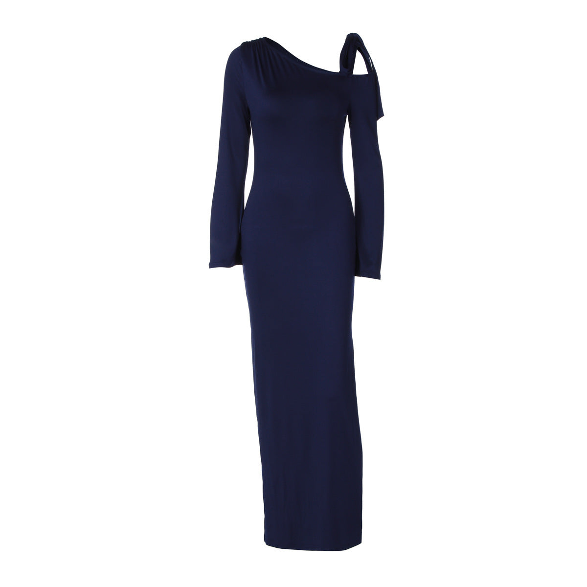 Sexy Off-the-shoulder Waist Split Long Sleeve Dress