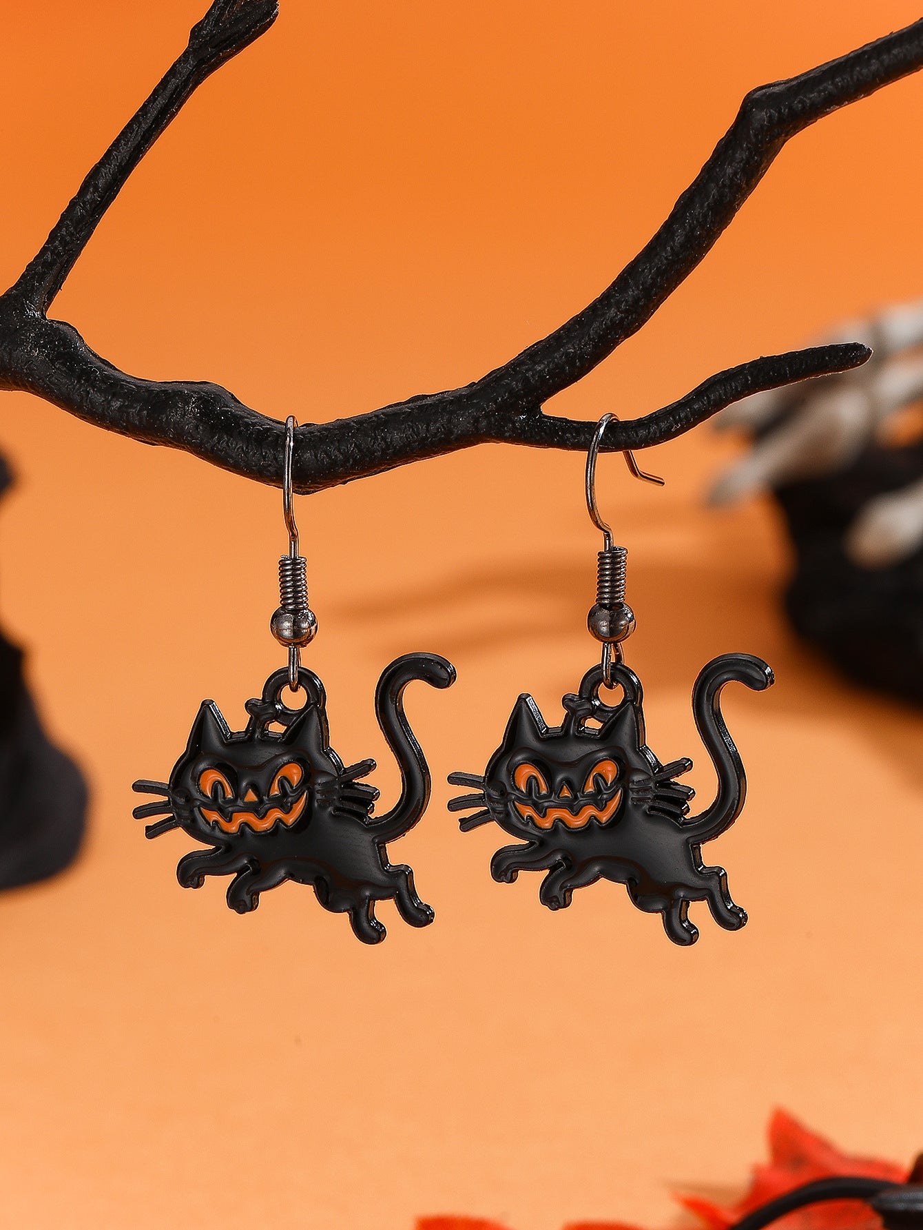 Exaggerated Dark Halloween Jewelry Earrings