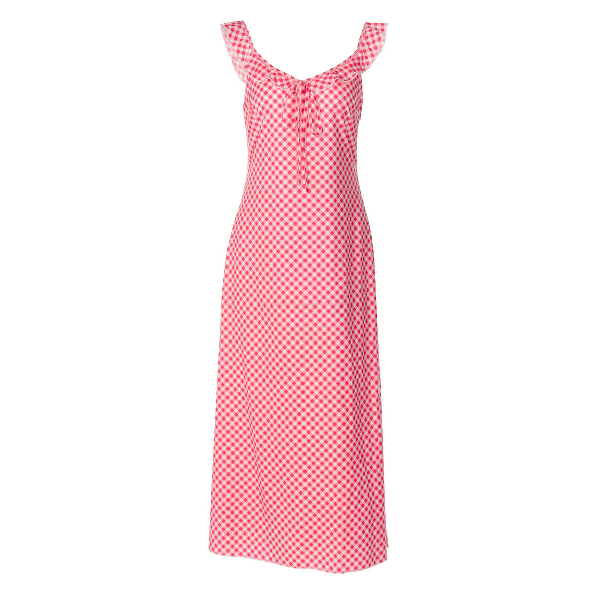 Fashion Sexy V-neck Plaid Suspender Dress