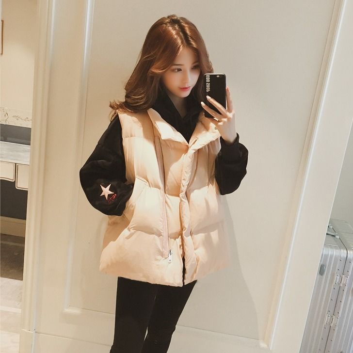 Cotton Vest Women's Short Winter Down