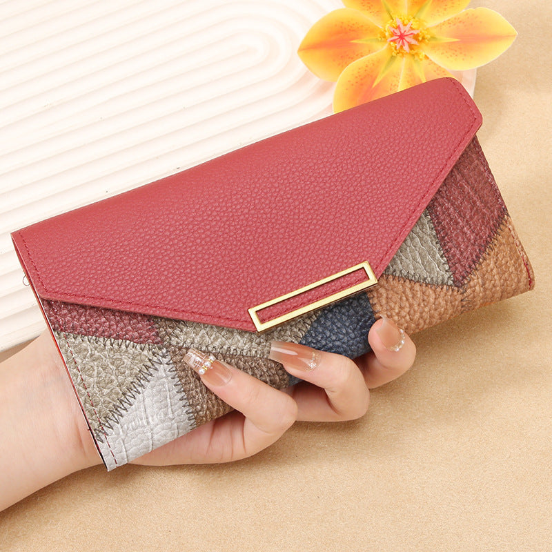 Womens Fashionable and Stylish PU Leather Short Wallet for Small