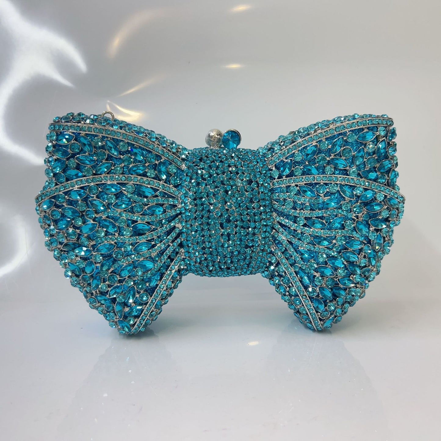 Bow Diamond Evening Bag Rhinestone Clutch