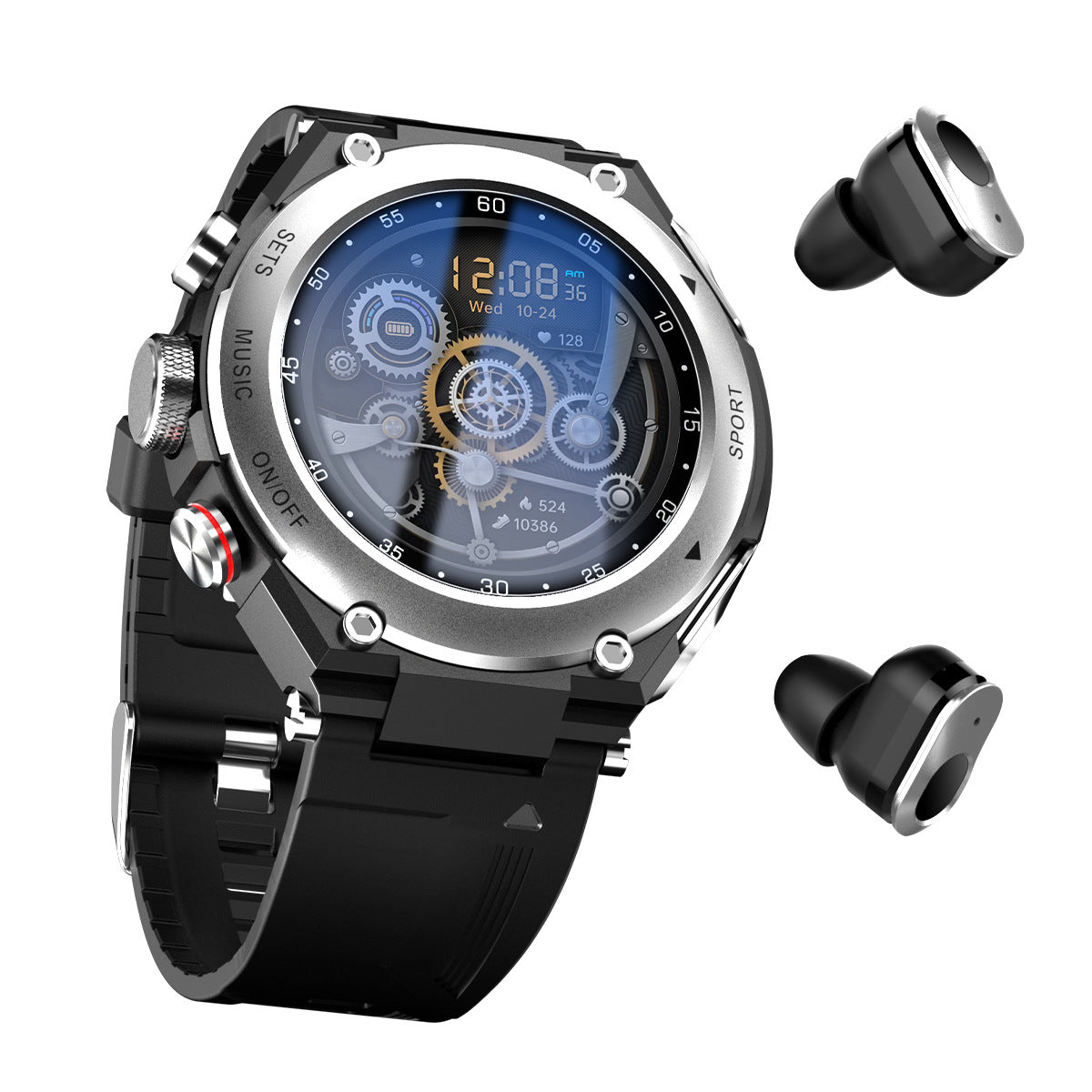 The Triple Threat: Bluetooth Headset, Music & Health Hybrid Watch