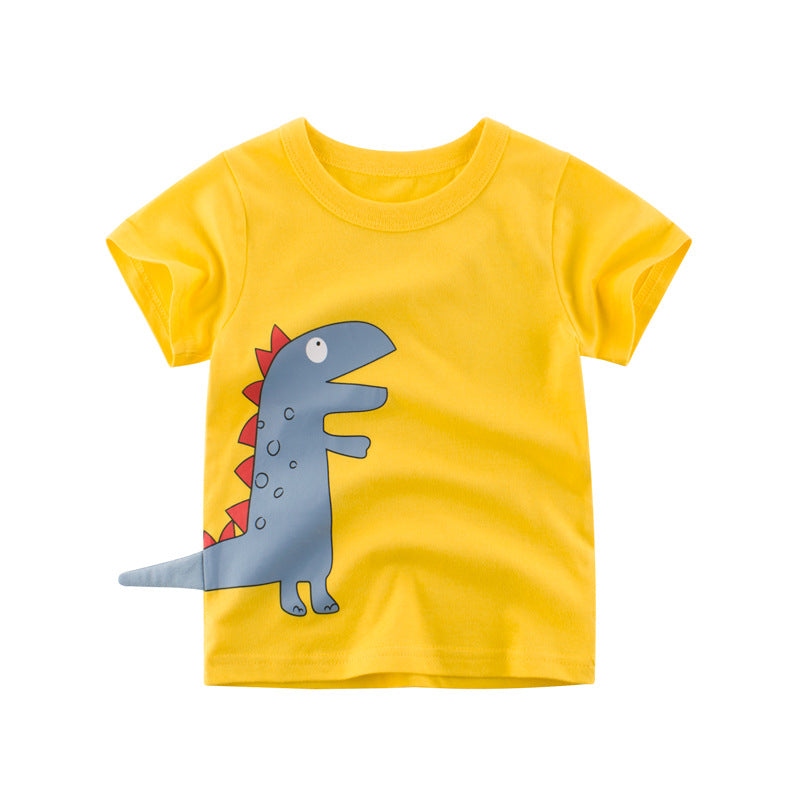 The Jurassic Graphic: Dinosaur-Themed Signature Kids T-Shirt