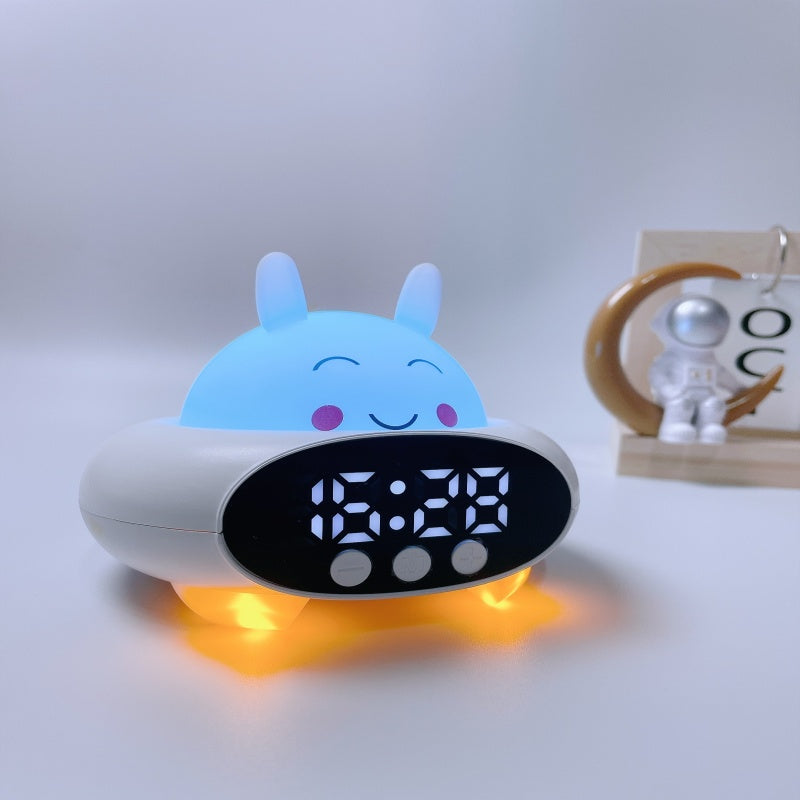 Fashion Design Color Night Light Bluetooth Alarm Clock Wake Up Light