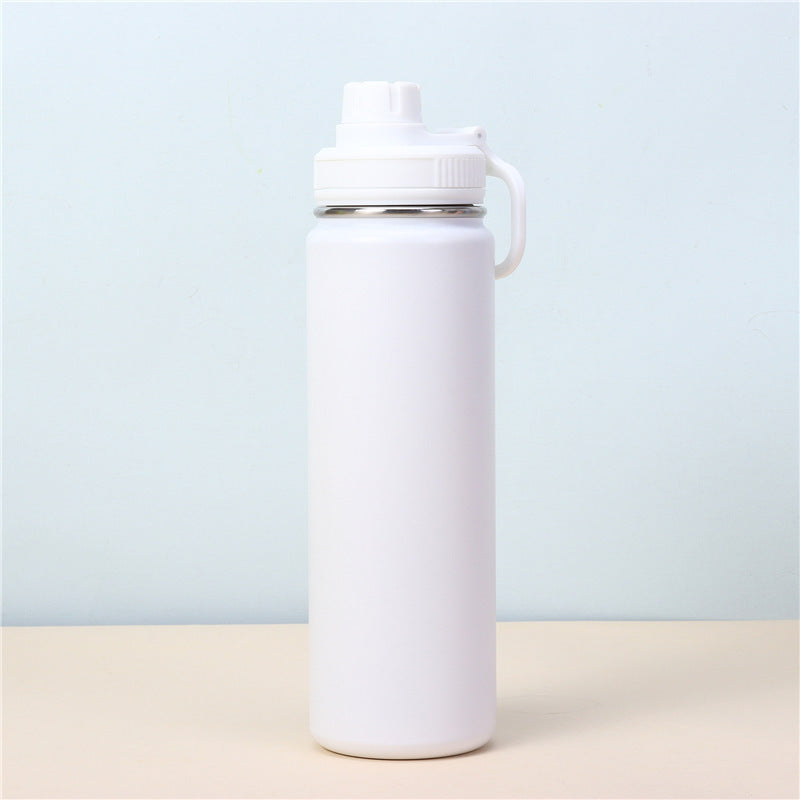 Dopamine Color Scheme Fitness Yoga Water Bottle 710ml Large Capacity Stainless Steel Portable Insulation