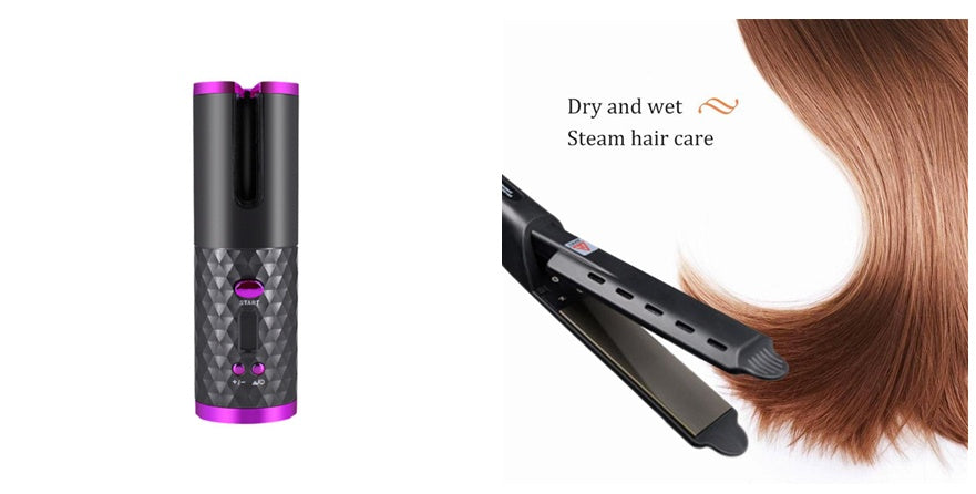 Portable Mini Wireless Automatic Curling Iron USB Rechargeable