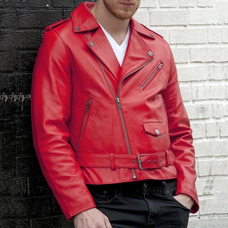 Popular Motorcycle Leather Mens Clothing Iconic Biker Staple