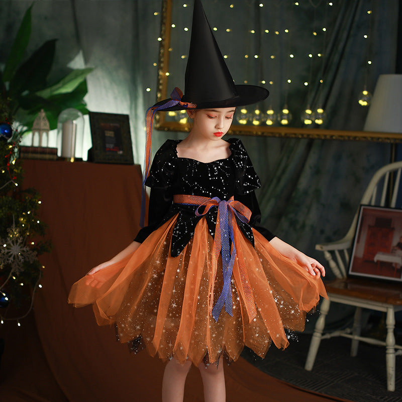 The Midnight Gown: Halloween Children’s Occasion Dress