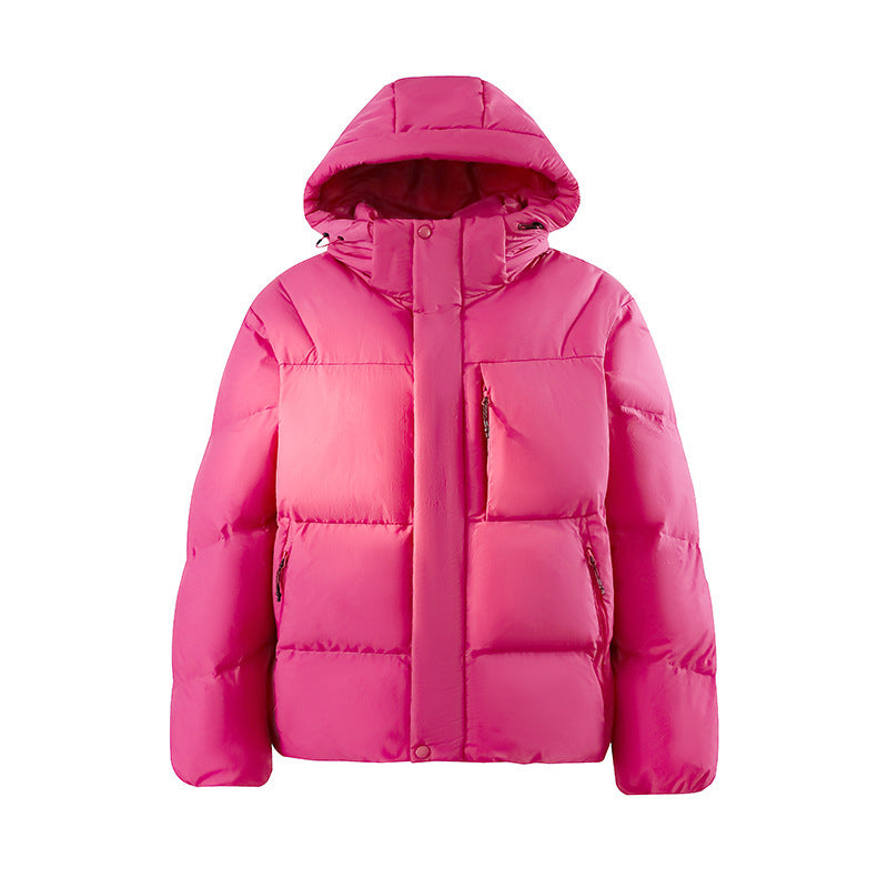 Dopamine Outdoor Three-proof Multi-pocket Hooded Couple Cotton Clothes Coat