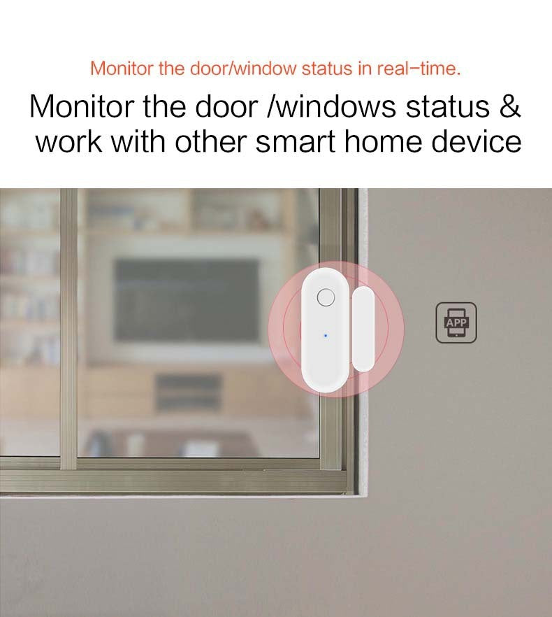 WiFi Door Magnetic Window Magnetic Intrusion Alarm Tuya Smart