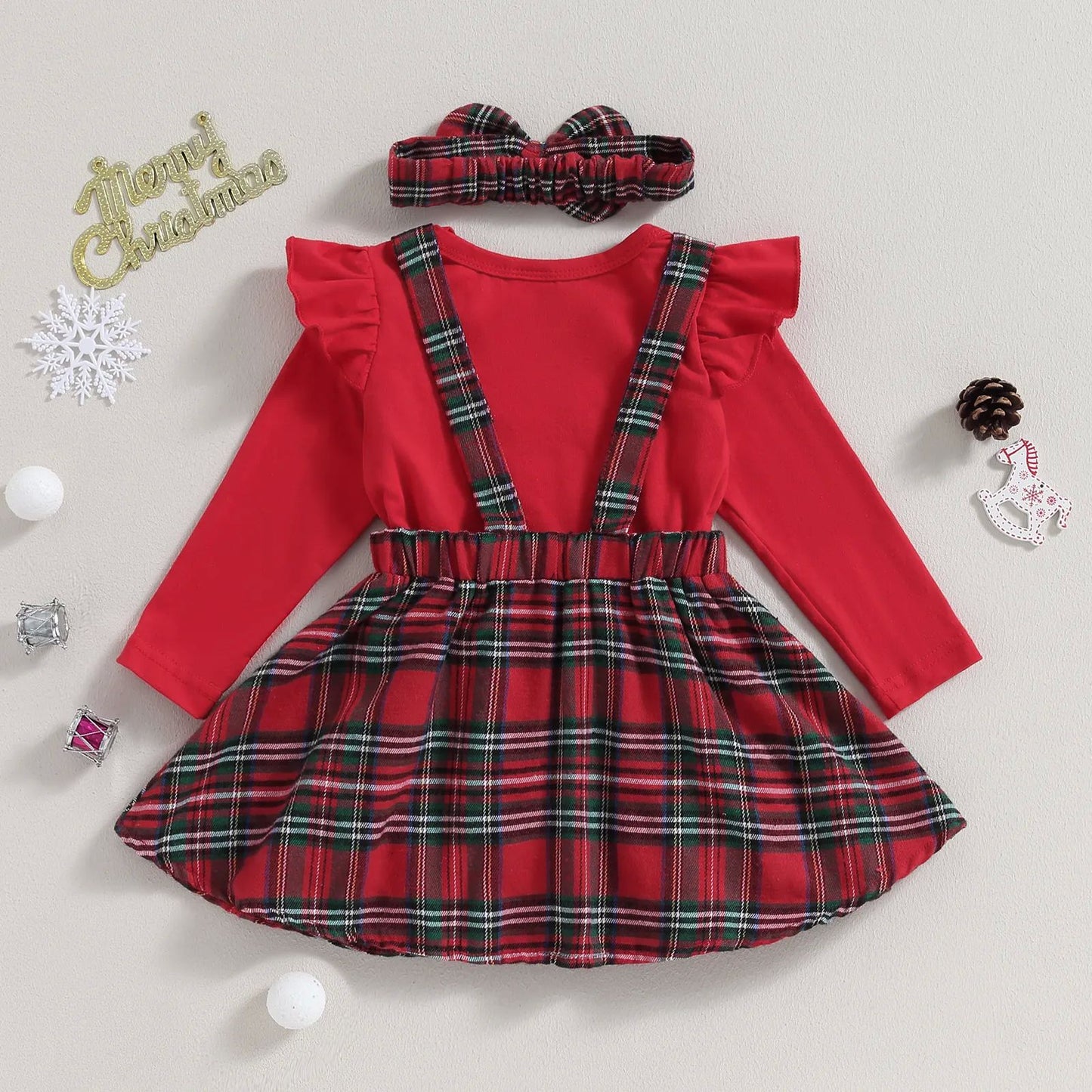 The First Noel: Christmas Newborn Girl Clothing Set