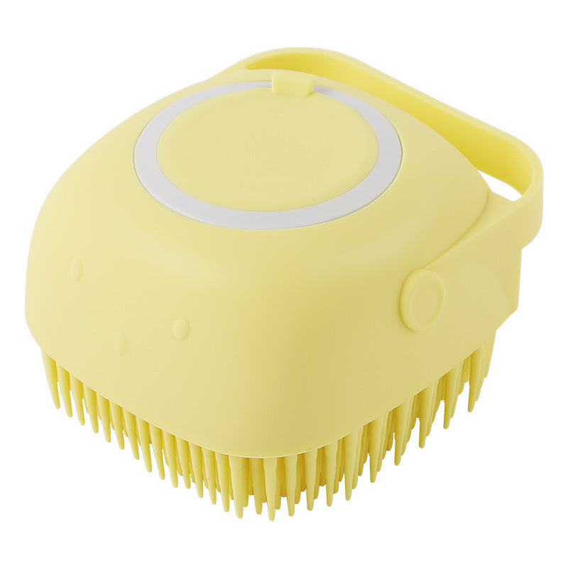 Silicone Pet Bathing & Massage Glove | Shampoo Dispensing Grooming Brush for Dogs & Cats