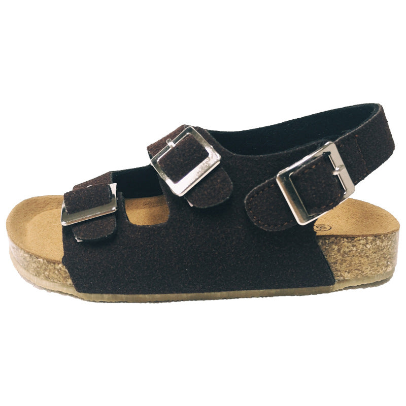 Continental Cork: Cross-Border Velcro Non-Slip Cork Sandals