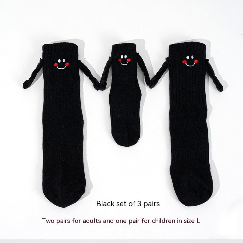 The Magnetic Bond: Magnetic Hand-Holding Tube Socks