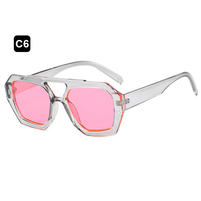 Clear Frame Pink Shades