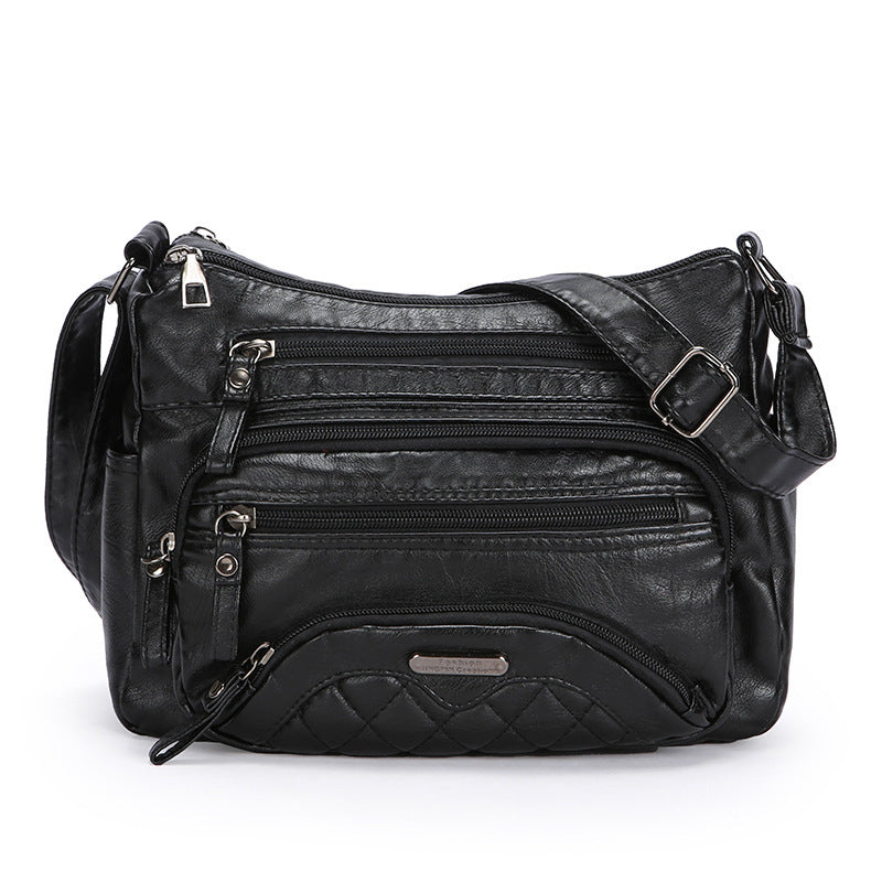 New Washed Fashion Allmatch Shoulder Messenger Bag for Daily Commute
