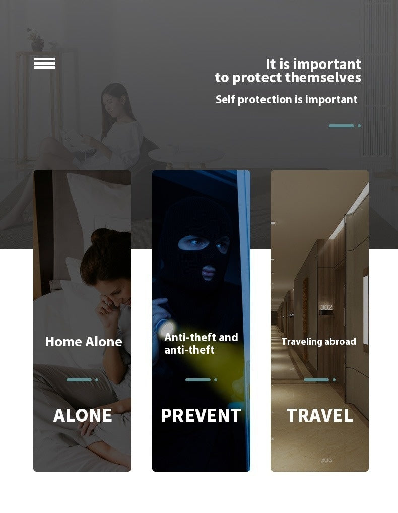 Door Stopper Anti-theft And Anti Pry Alarm