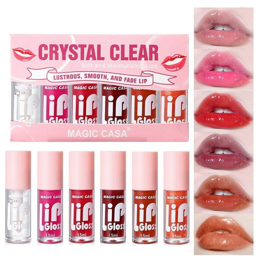 Six Sets Of Water Jelly Lip Care Oil